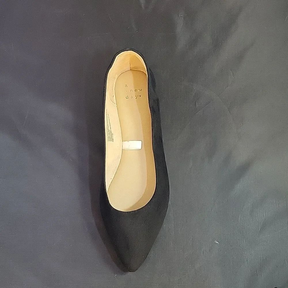 BRAND NEW A.NEW DAY FAUX SUEDE POINTED TOE WOMEN"S FLAT SHOE - Picture 13 of 15